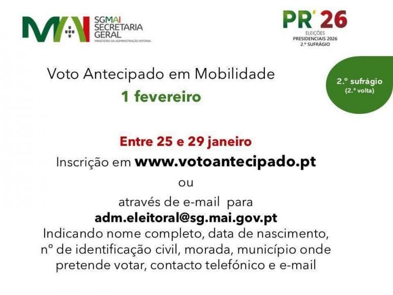 VOTO ANTICIPADO EM MOBILIDADE