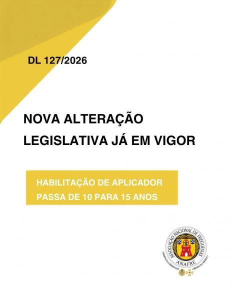 Altera&ccedil;&atilde;o ao regime aplic&aacute;vel &agrave; utiliza&ccedil;&atilde;o profissional de produtos fitofarmac&ecirc;uticos
