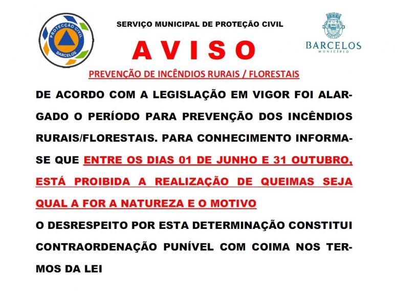 AVISO da Proteção Civil AVISO da Proteção Civil
